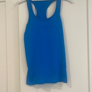 Lululemon Swiftly Tank In Bright Blue! Size 4! Never Worn!
